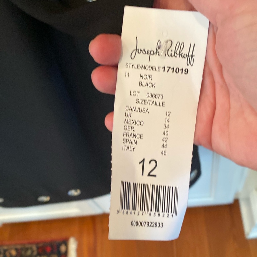 Joseph Ribkoff black dress NWT